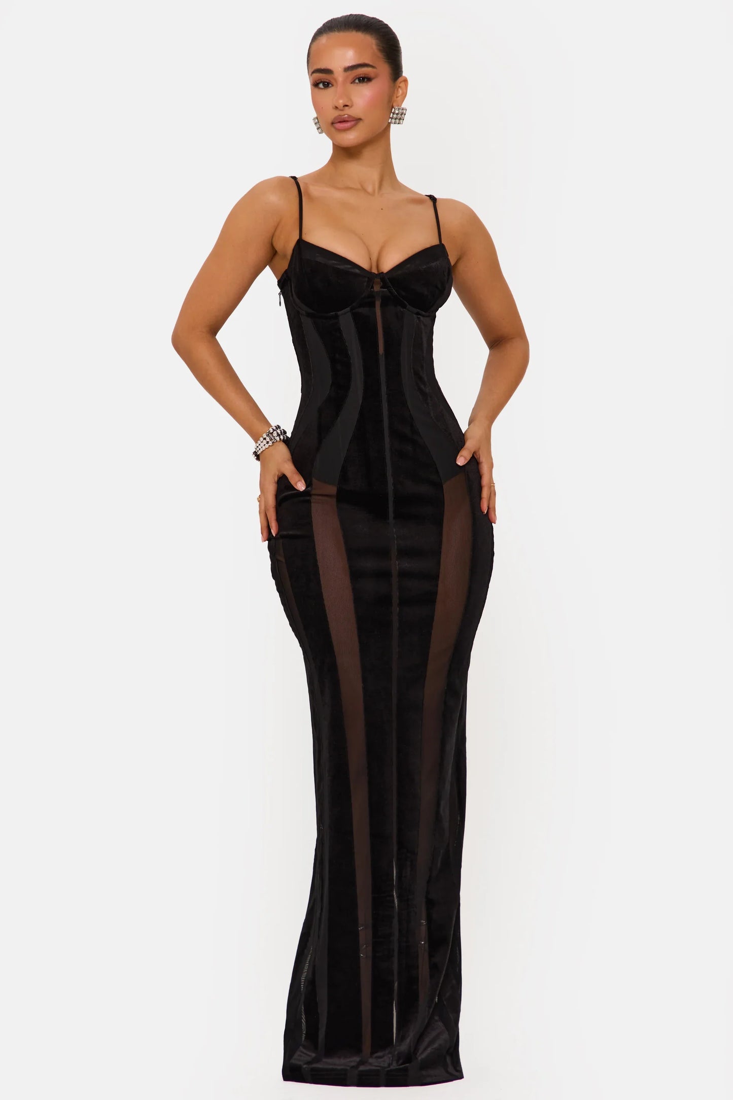 Midnight Velvet Siren Gown