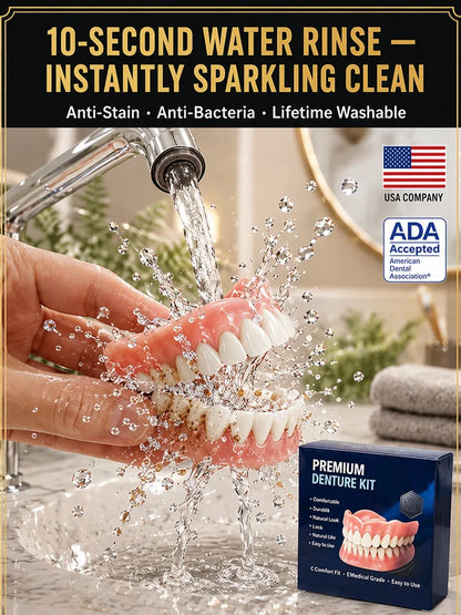 ADA-certified complete dentures (USA)👨‍⚕️
