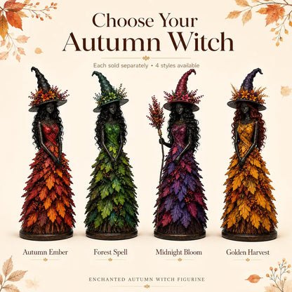🔥LAST DAY 50% OFF - 🧙‍♀️Enchanted Autumn Witch Figurine