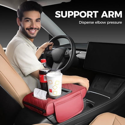 49%OFF🚗✨Multifunctional PU Leather Car Armrest Box Mat