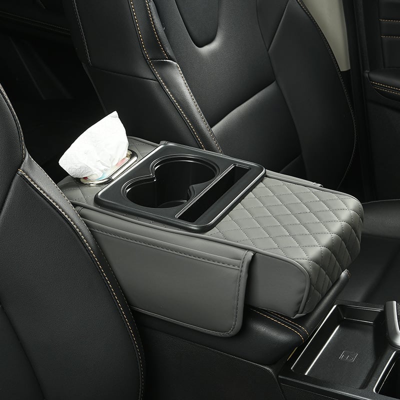49%OFF🚗✨Multifunctional PU Leather Car Armrest Box Mat