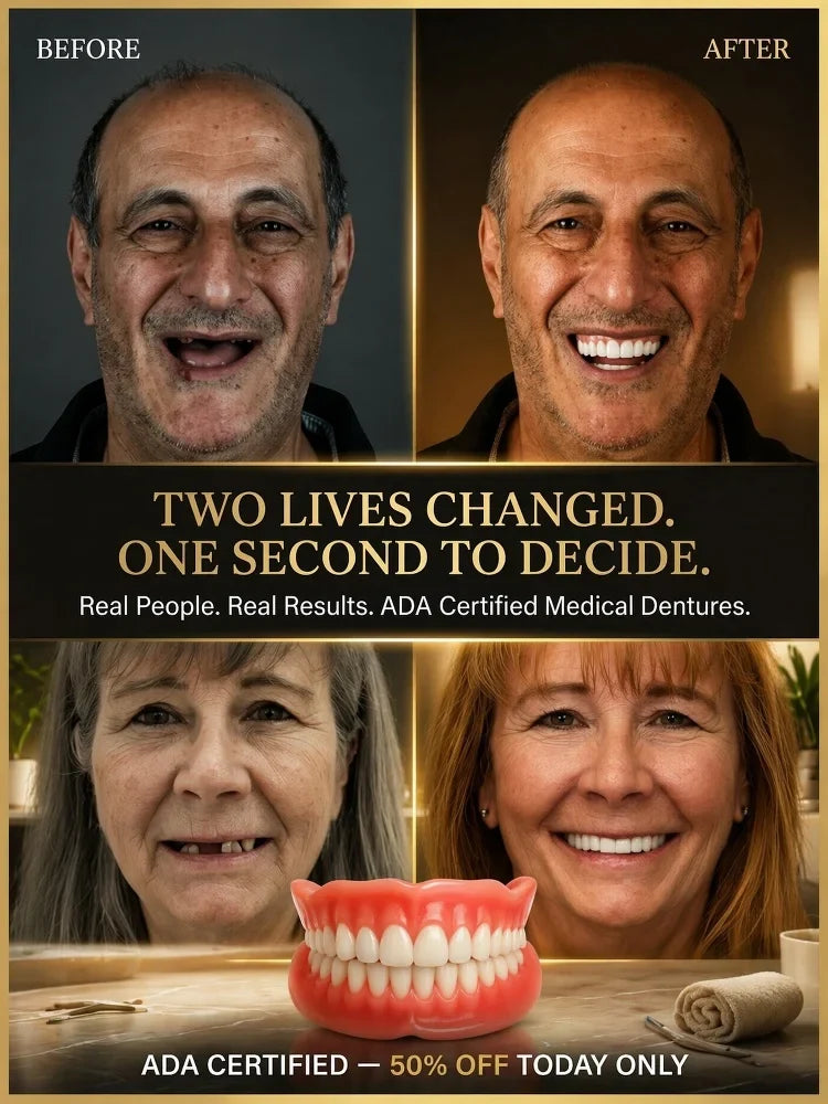 ADA-certified complete dentures (USA)👨‍⚕️