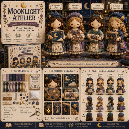 🎁Last Day 49%🧵 Tiny Worlds Collection – Patchwork DIY Kit Series
