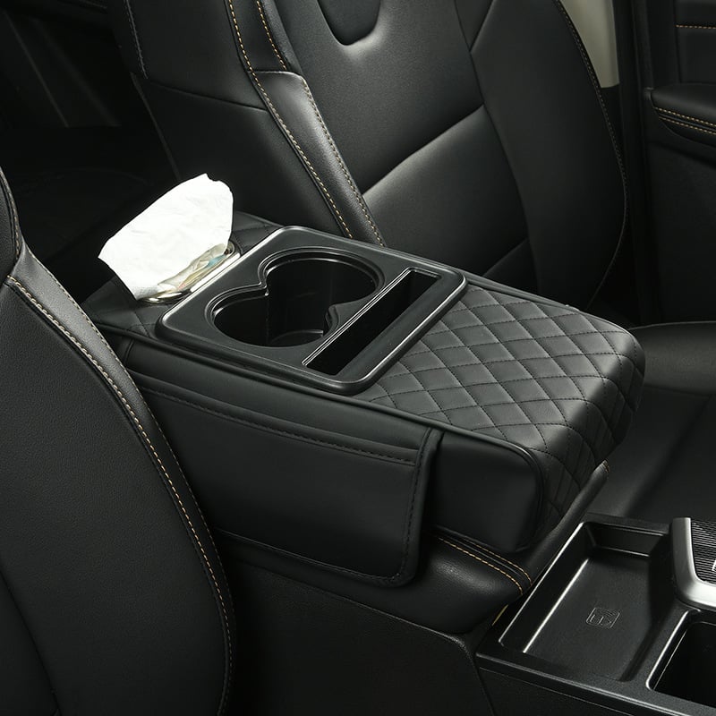 49%OFF🚗✨Multifunctional PU Leather Car Armrest Box Mat
