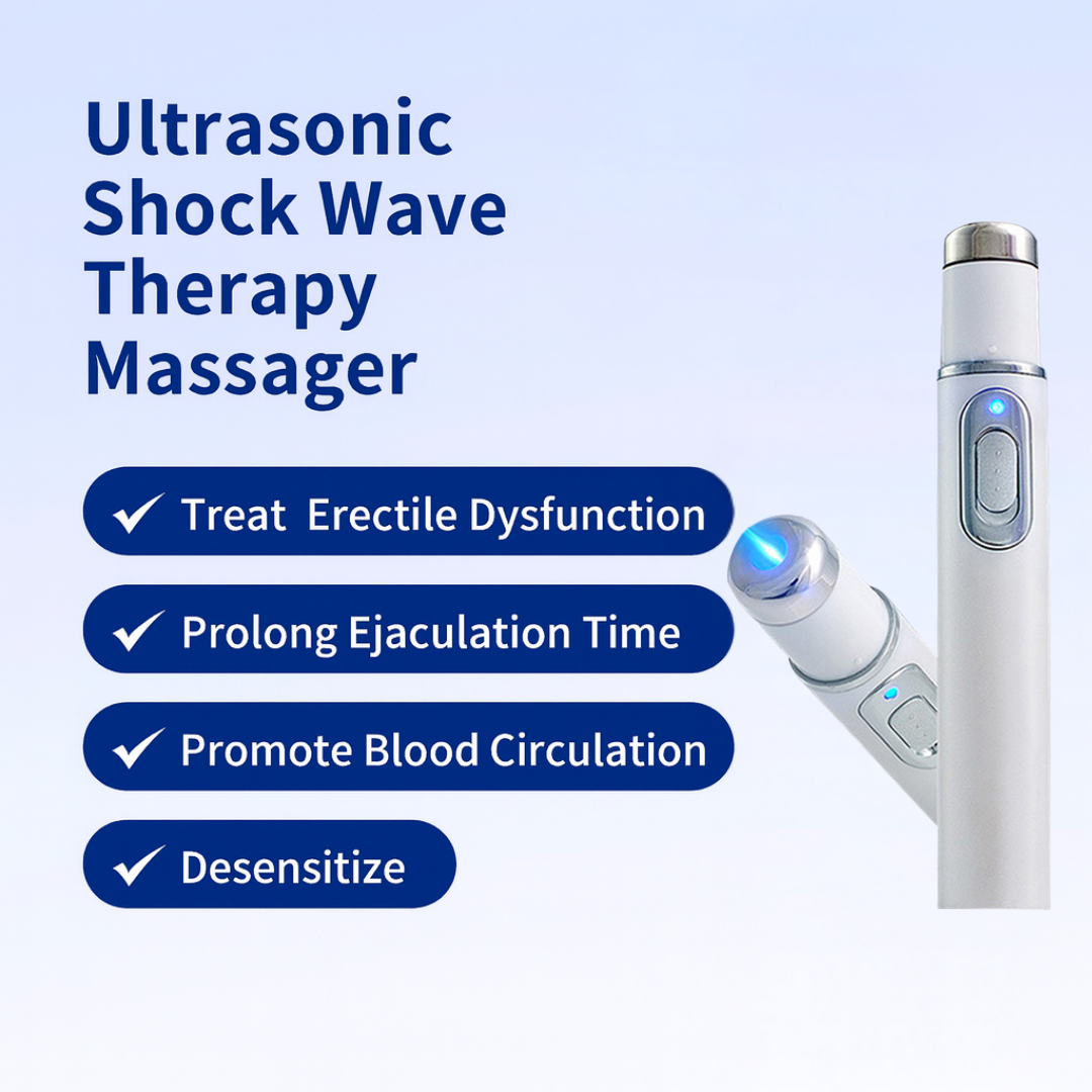 Ultrasonic Shock Wave Therapy Massager——Restore Circulation. Relieve Deep Pain. Rebuild Male Confidence.