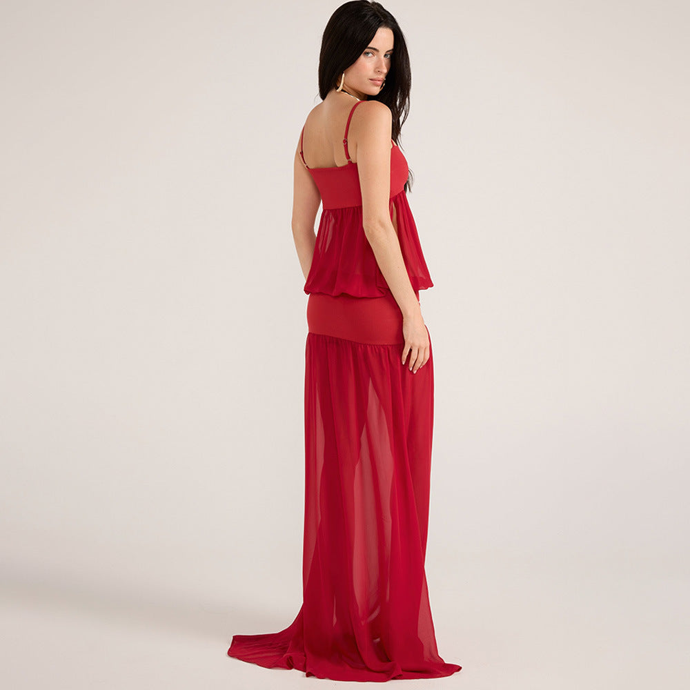 Crimson Escape Gown