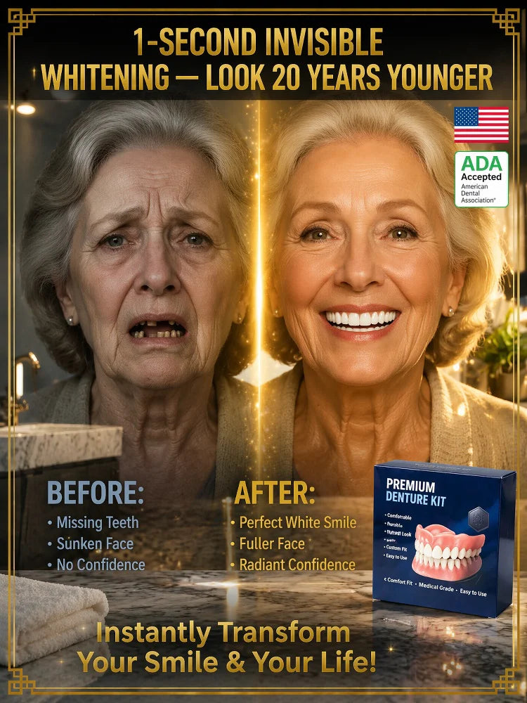 ADA-certified complete dentures (USA)👨‍⚕️