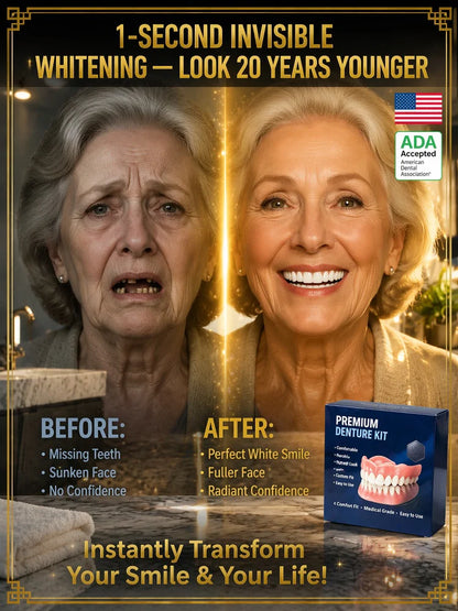 ADA-certified complete dentures (USA)👨‍⚕️