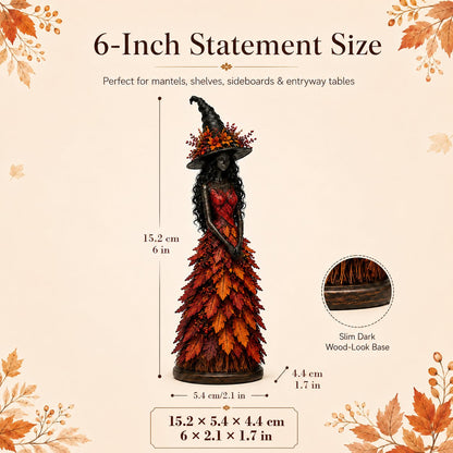 🔥LAST DAY 50% OFF - 🧙‍♀️Enchanted Autumn Witch Figurine